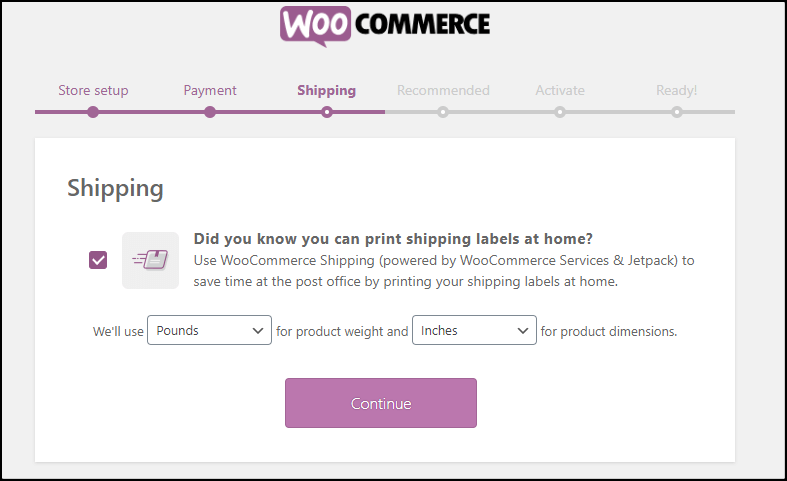 Envío WooCommerce